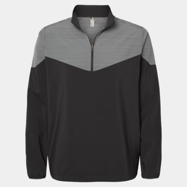 Heather Chevron Quarter-Zip Windshirt Thumbnail
