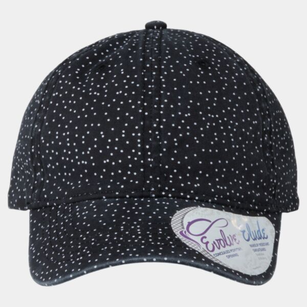 Women's Garment-Washed Fashion Print Cap Thumbnail