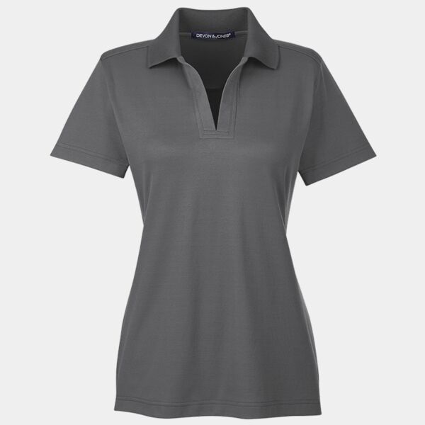 KOMU  - CrownLux Performance™ Ladies' Plaited Polo Thumbnail